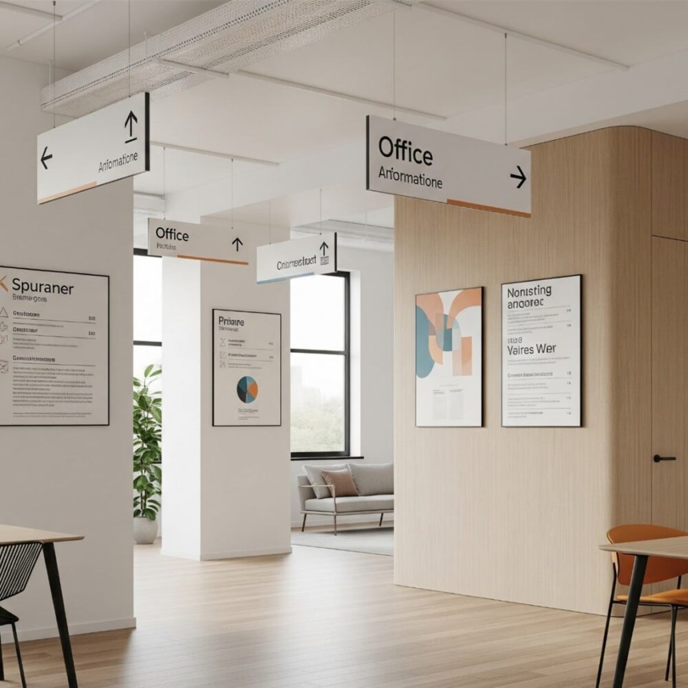 إعداد لافتات وبوسترات مكتبية بسيطة