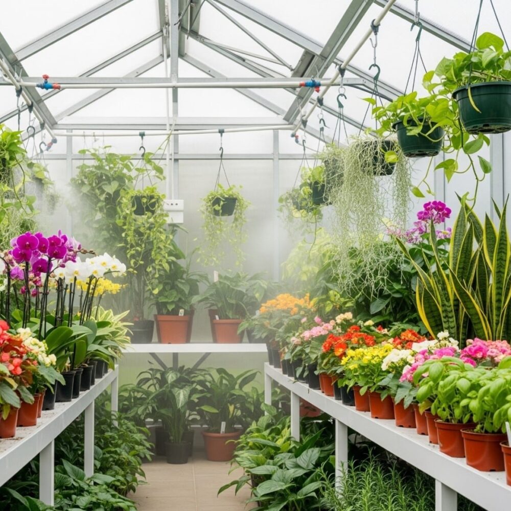 إنتاج شتلات الزينة والزهور المنزلية