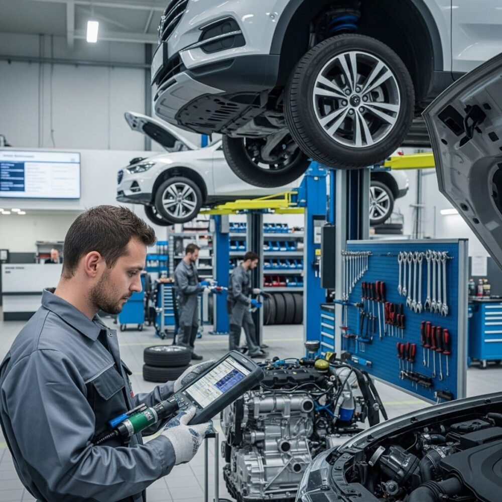 ورشة إصلاح السيارات