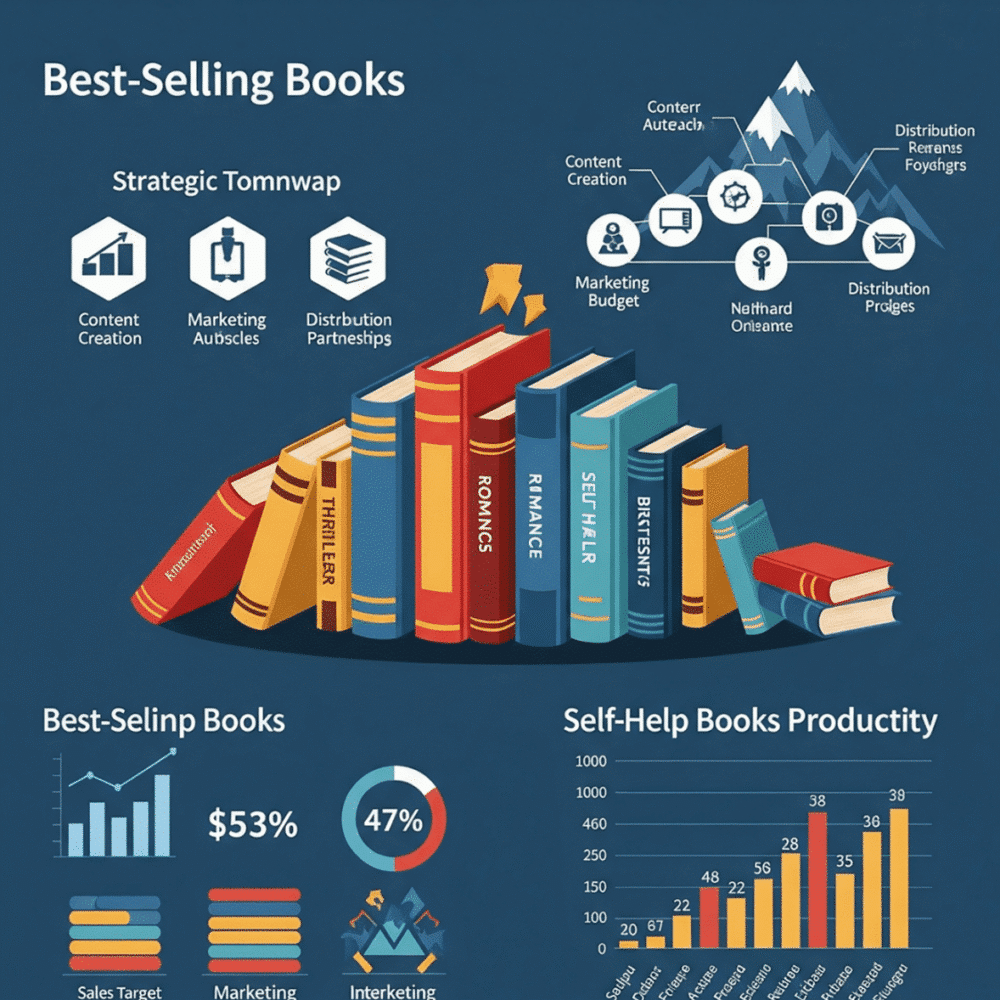 الكتب الأكثر مبيعاً (الروايات وكتب تطوير الذات)