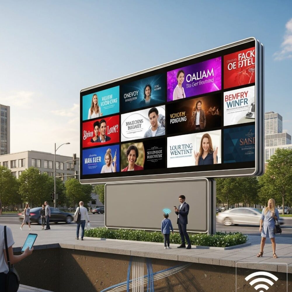 إنشاء لوحة إعلانية محلية إلكترونية