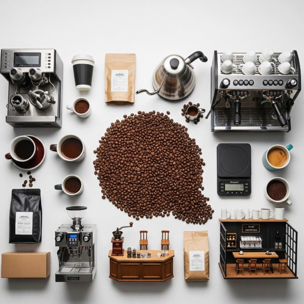 القهوة المختصة (حبوب كاملة أو مطحونة)