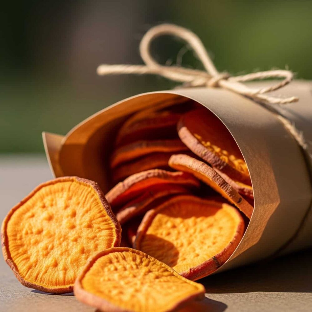 تجفيف البطاطا الحلوة وبيعها بسناك