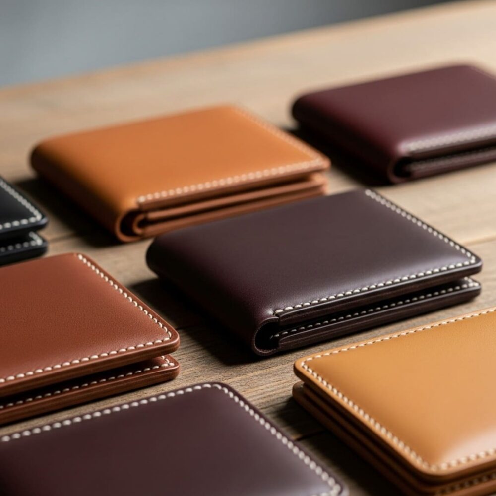 تجهيز محافظ جلدية بسيطة