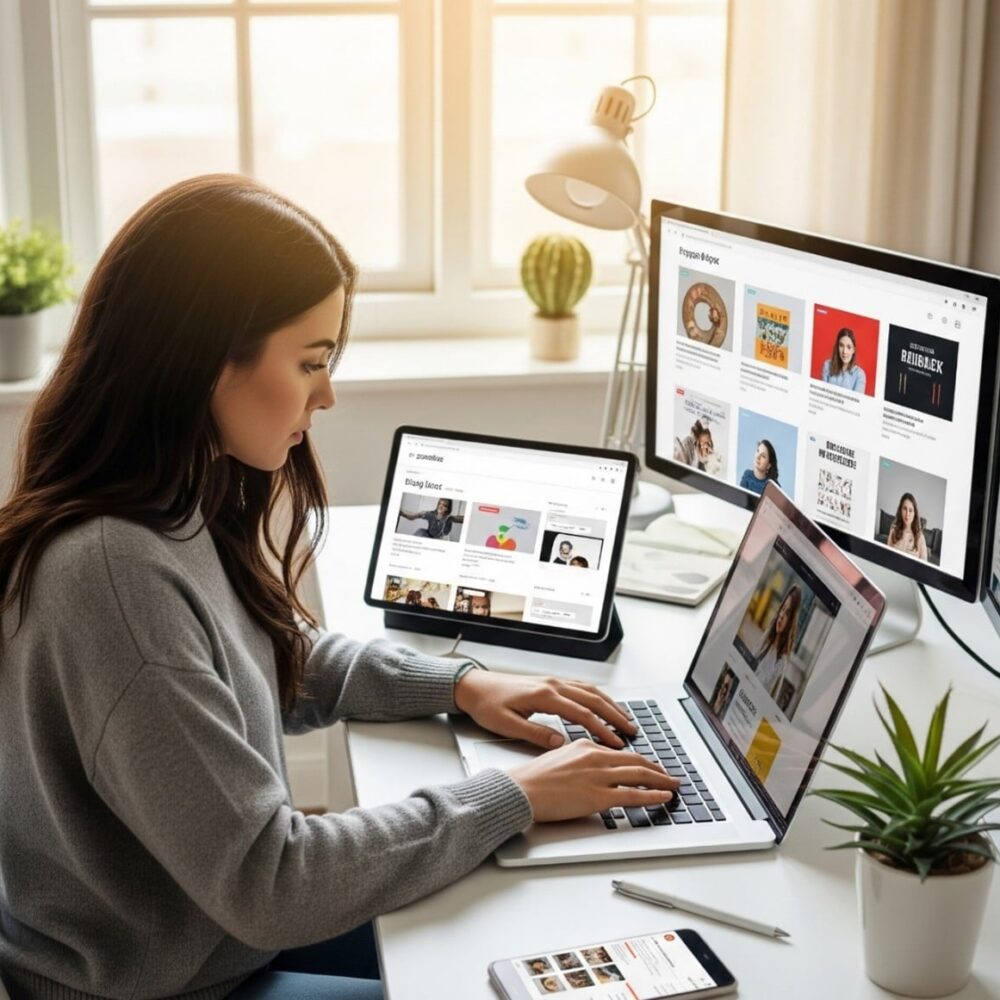 تدوين المحتوى وكتابة المقالات عبر الإنترنت