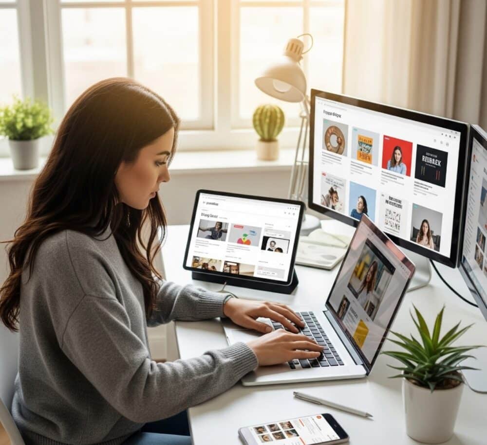 تدوين المحتوى وكتابة المقالات عبر الإنترنت