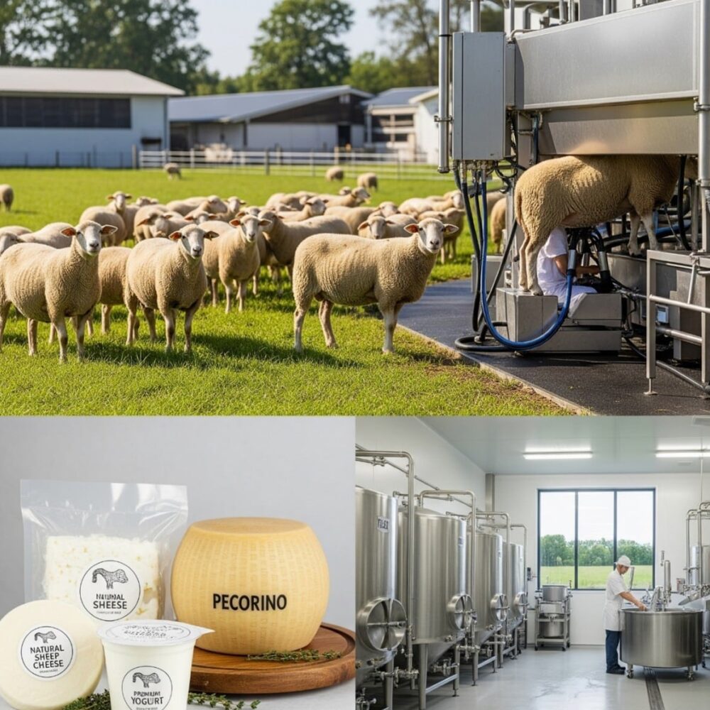 تربية الأغنام للألبان وإنتاج الجبن