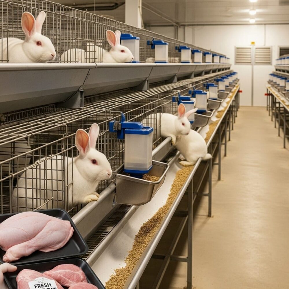 تربية الأرانب لإنتاج اللحوم