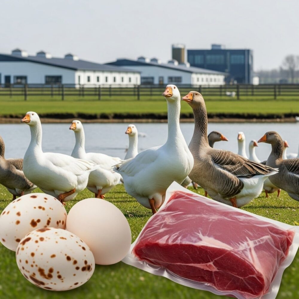تربية الأوز للإنتاج (بيض ولحم)