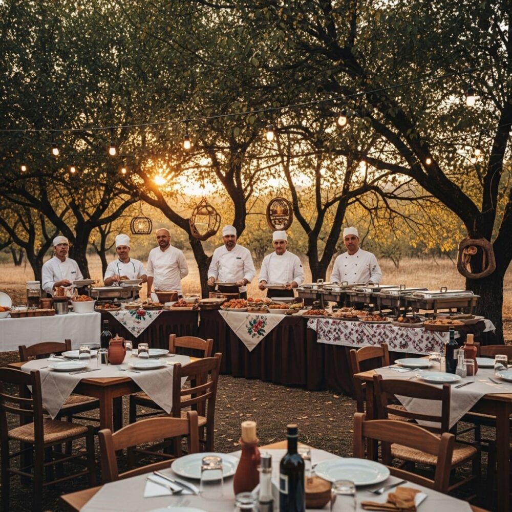 تقديم وجبات ريفية تقليدية للسياح (Catering )