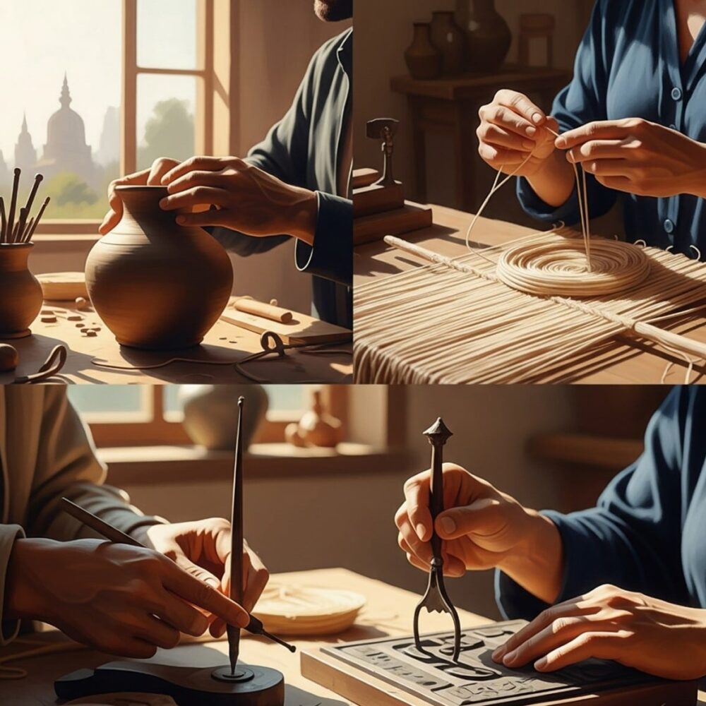 تنظيم ورش حرفية وتعليم اليدوية للسياح