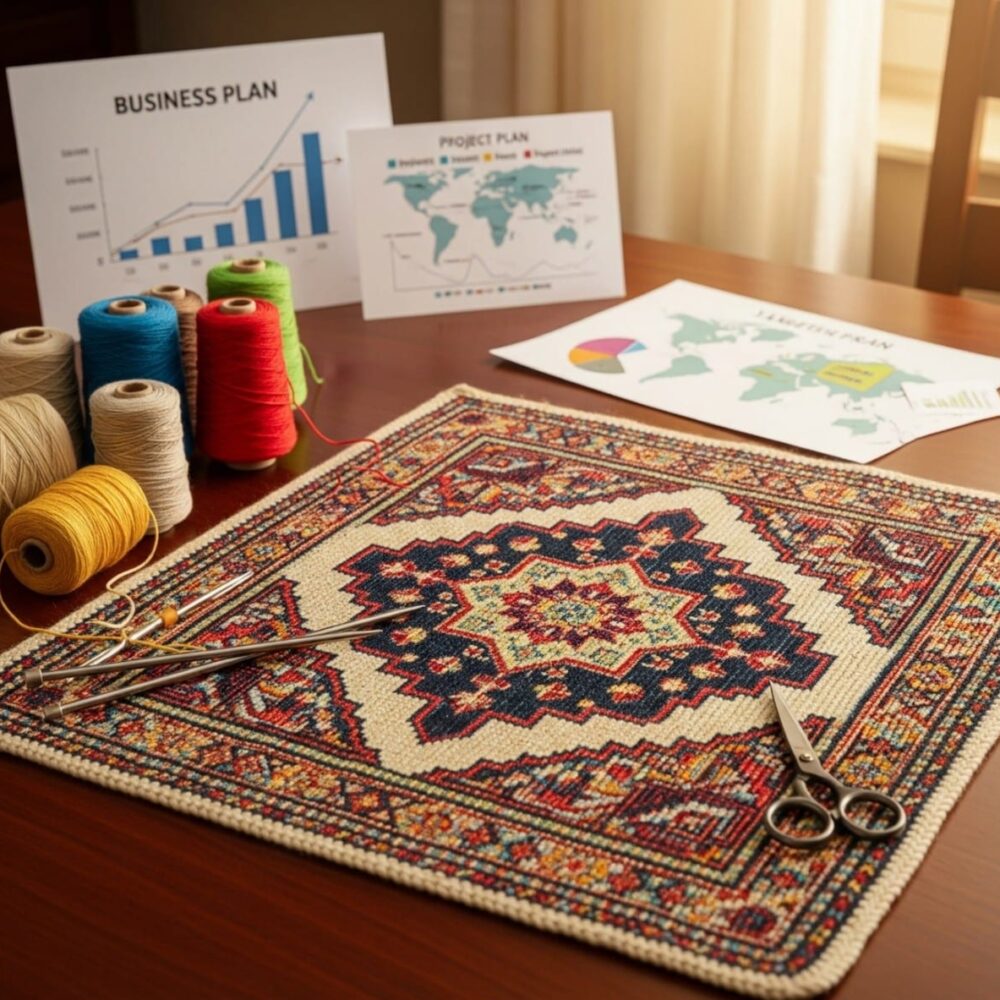 حياكة السجاد اليدوي