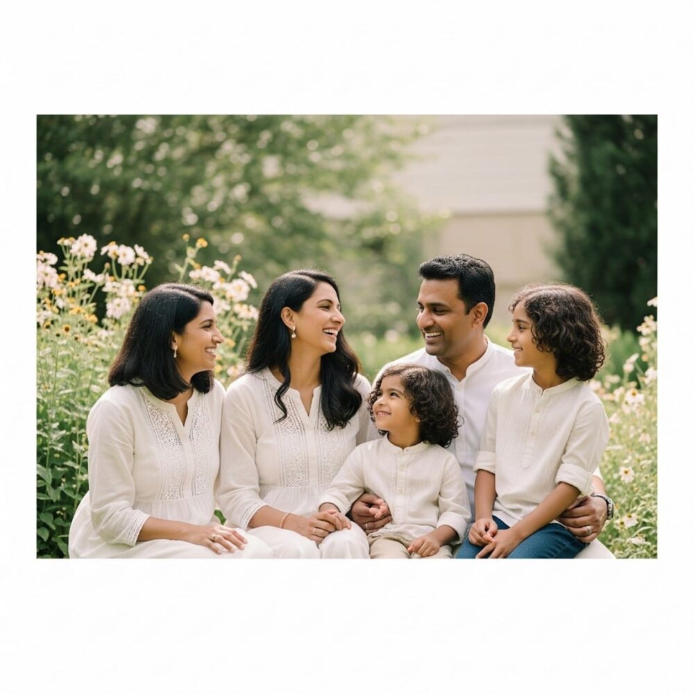 خدمة تجهيز جلسات تصوير بسيطة للعائلات