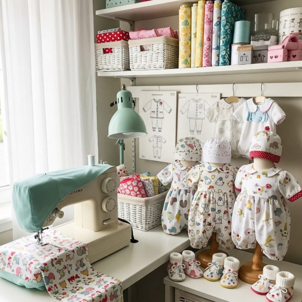 خياطة ملابس الأطفال المنزلي