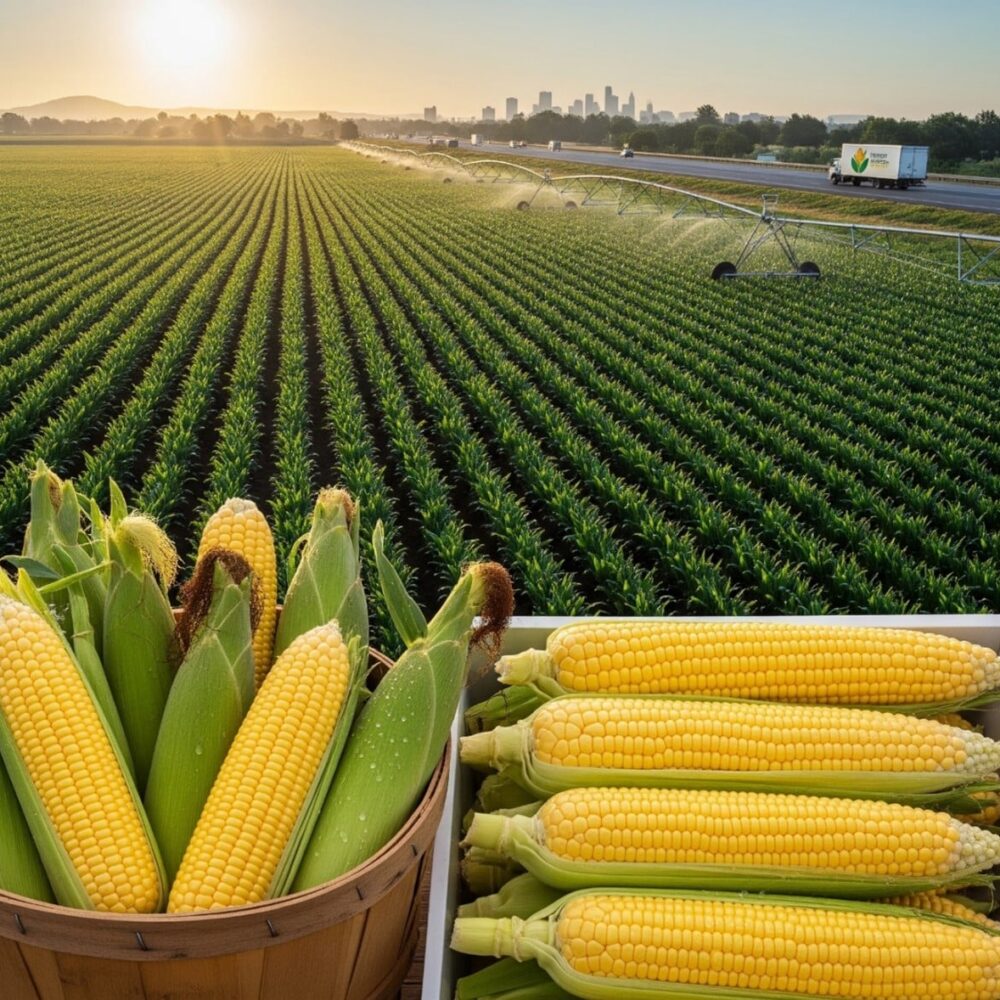زراعة الذرة الحلوة لبيعها طازجة