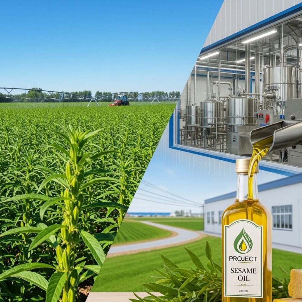 زراعة بذور السمسم وتحويلها للزيت