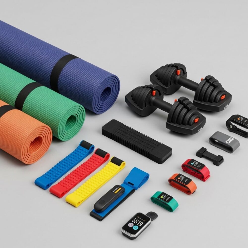 سجادات اليوغا ومعدات التمرين المنزلية