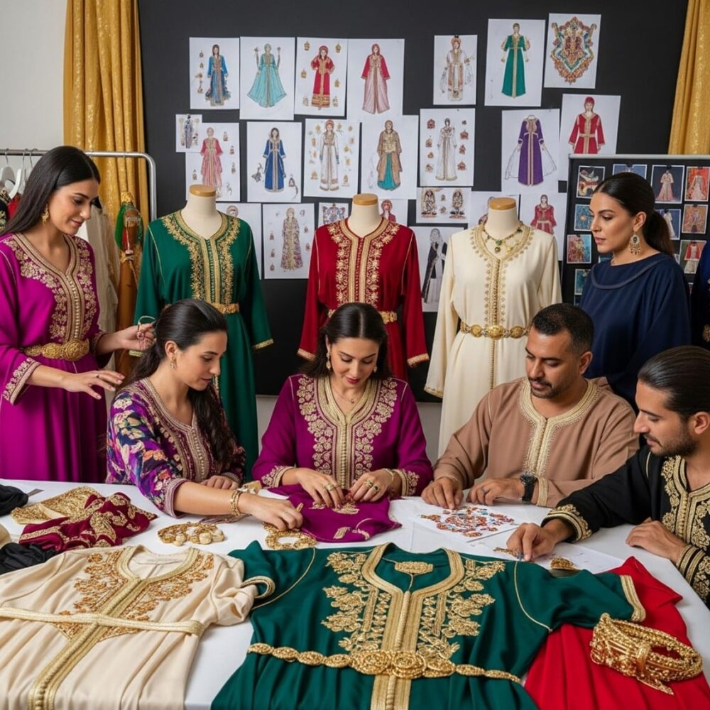 صناعة الأزياء التقليدية (القفطان والشدة)