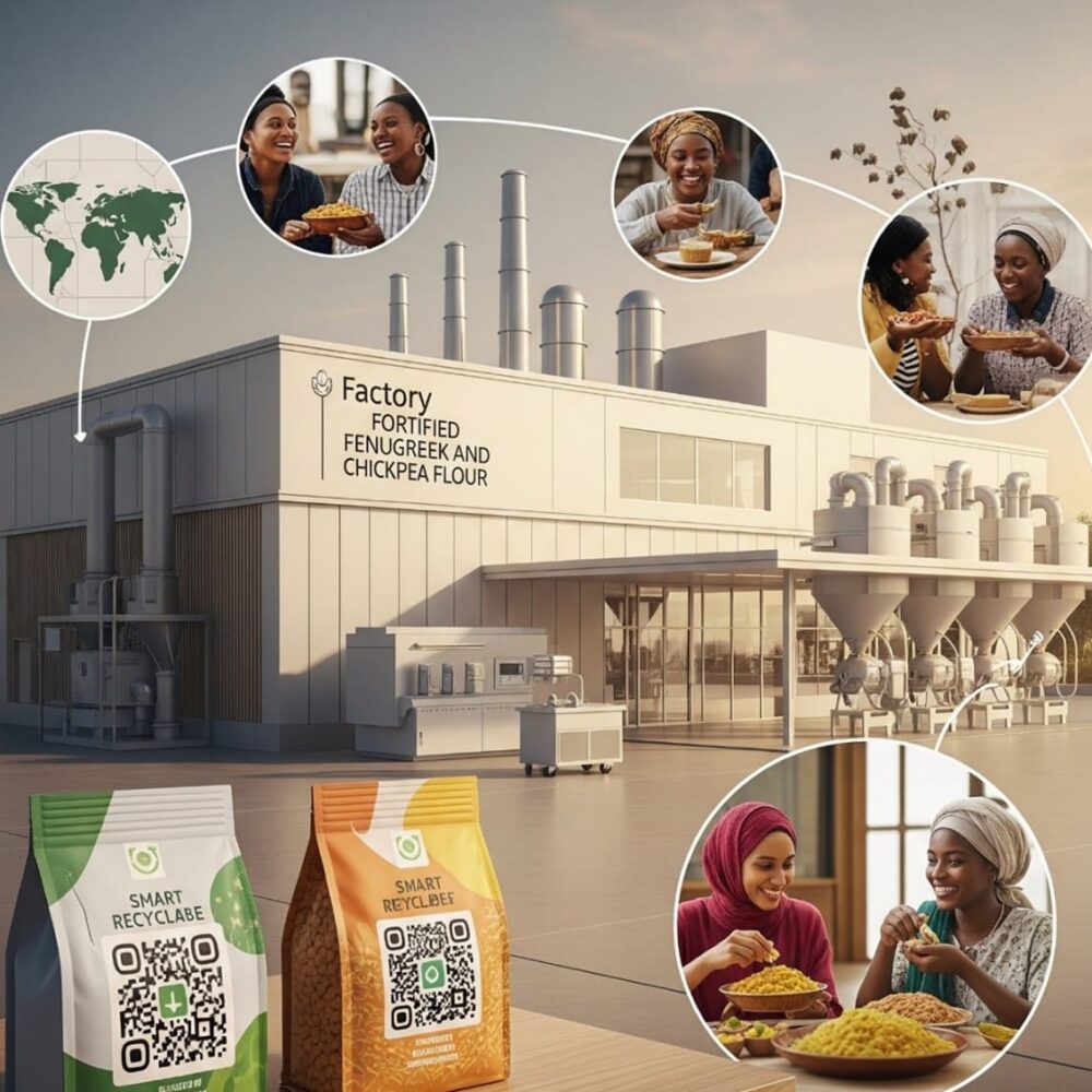 صناعة دقيق الحلبة والحمص لتحضير البلاليط