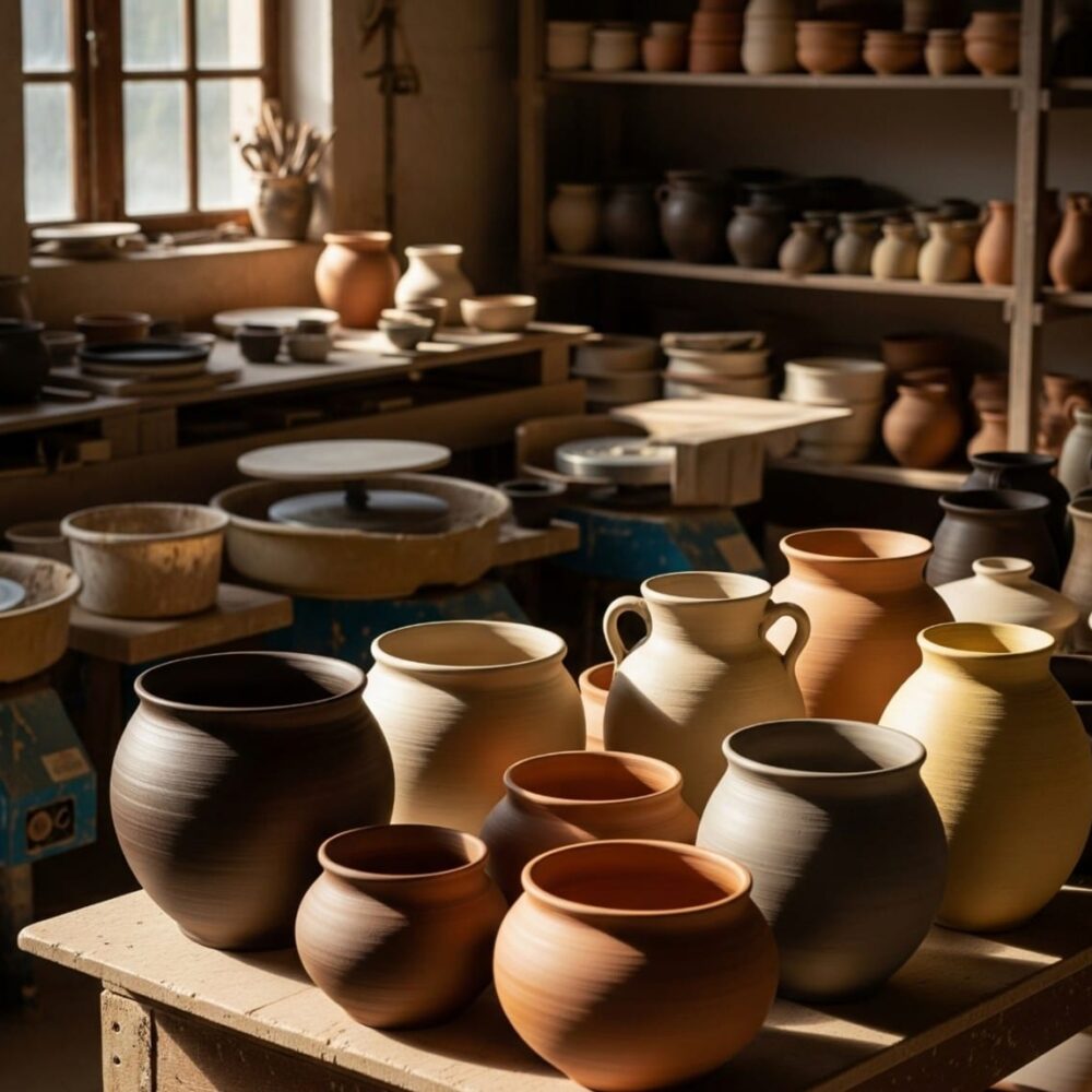 صناعة الفخار (الأواني الفخارية التقليدية)