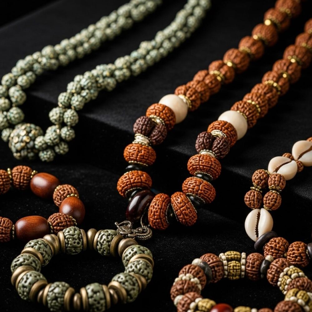 صناعة القلادات والمصوغات من الخرز الطبيعي