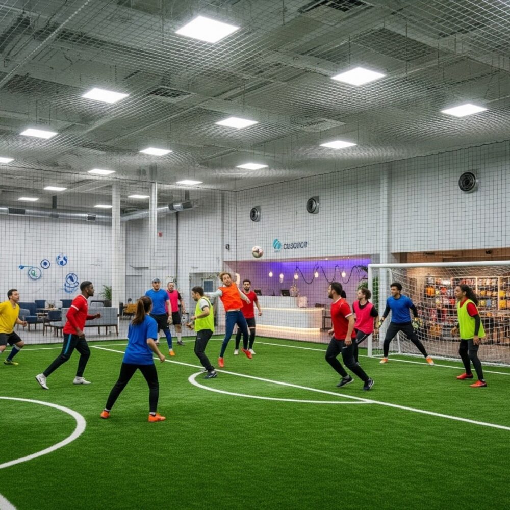 كرة قدم داخل صالة