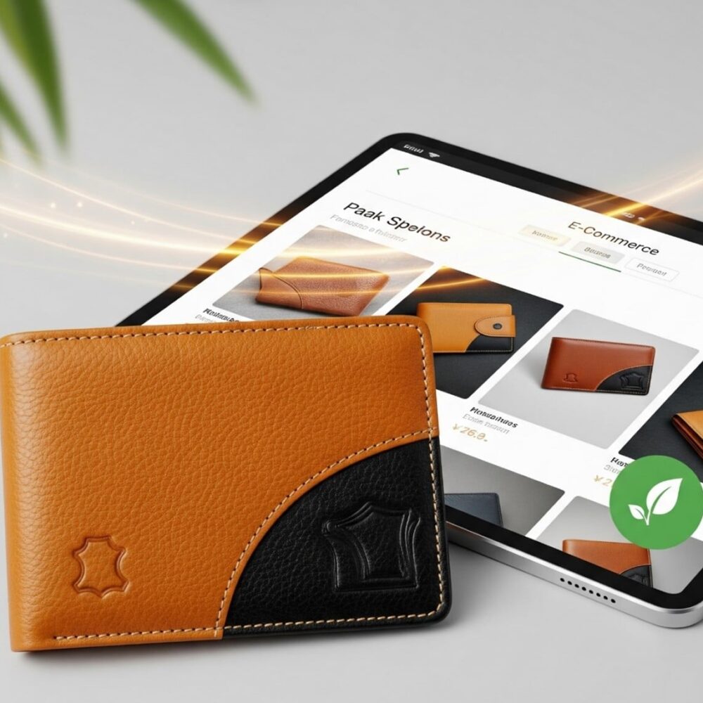 متجر إلكتروني للسلع الجلدية