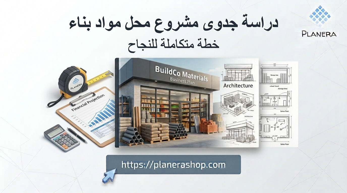 دراسة جدوى محل مواد بناء
