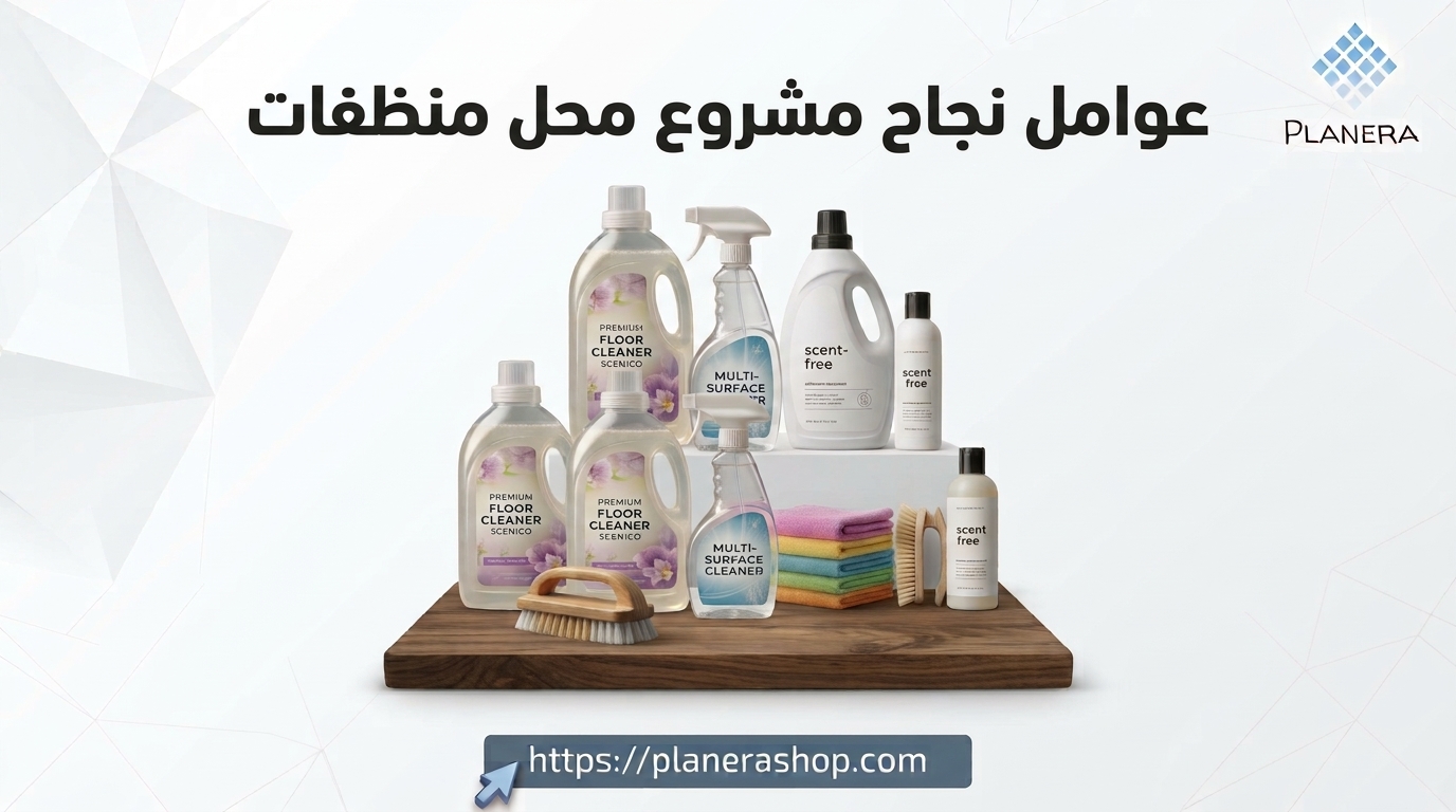 عوامل نجاح مشروع محل منظفات